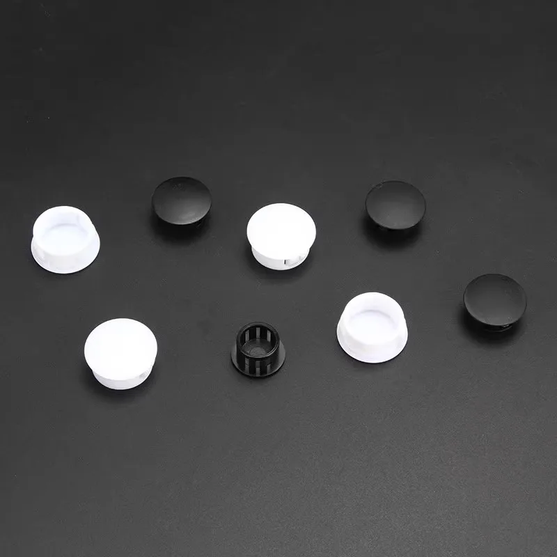5 мм 6 мм 19 мм Белый Черный Нейлоновые пластиковые защелкивающиеся заглушки для отверстий Заглушки для мебельных отверстий Для деталей мебели Пылезащитные заглушки Пластиковые заглушки 8 мм