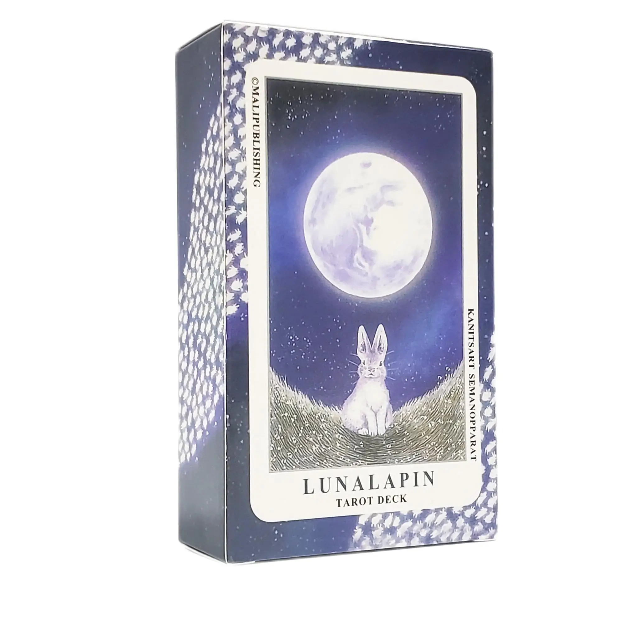 Cute Rabbit Design 12x7cm Lunalapin Rabbit Tarot 78 Cards/Set With Instruction Parent-child Interaction Divination Board Games enlarge