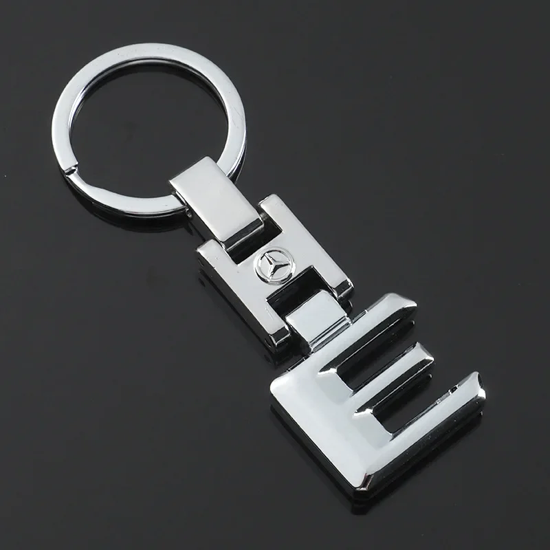 3D автомобильный брелок для ключей, металлический брелок для Mercedes Benz AMG C D E S W204 W205 W203 W211 W212 W213 W201 W210 W124 W126, кольца для ключей от автомобиля