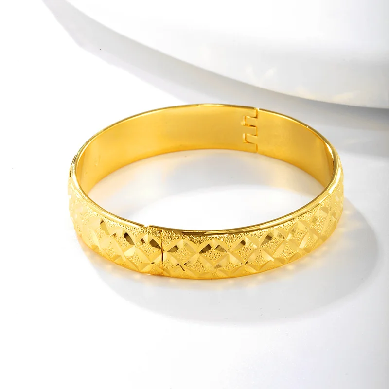 Женский позолоченный браслет ширина 12 мм Ширина 24 к