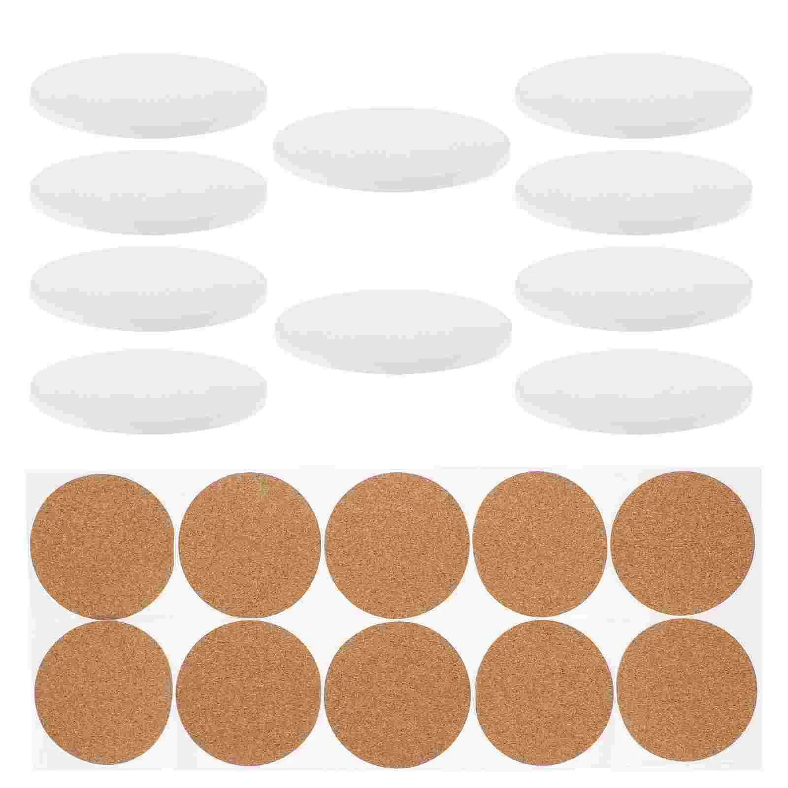 

10 Set Coasters DIY Cup Mats Sublimation Insulation Pads Anti-scald Heat Transfer Blank Car Blanks