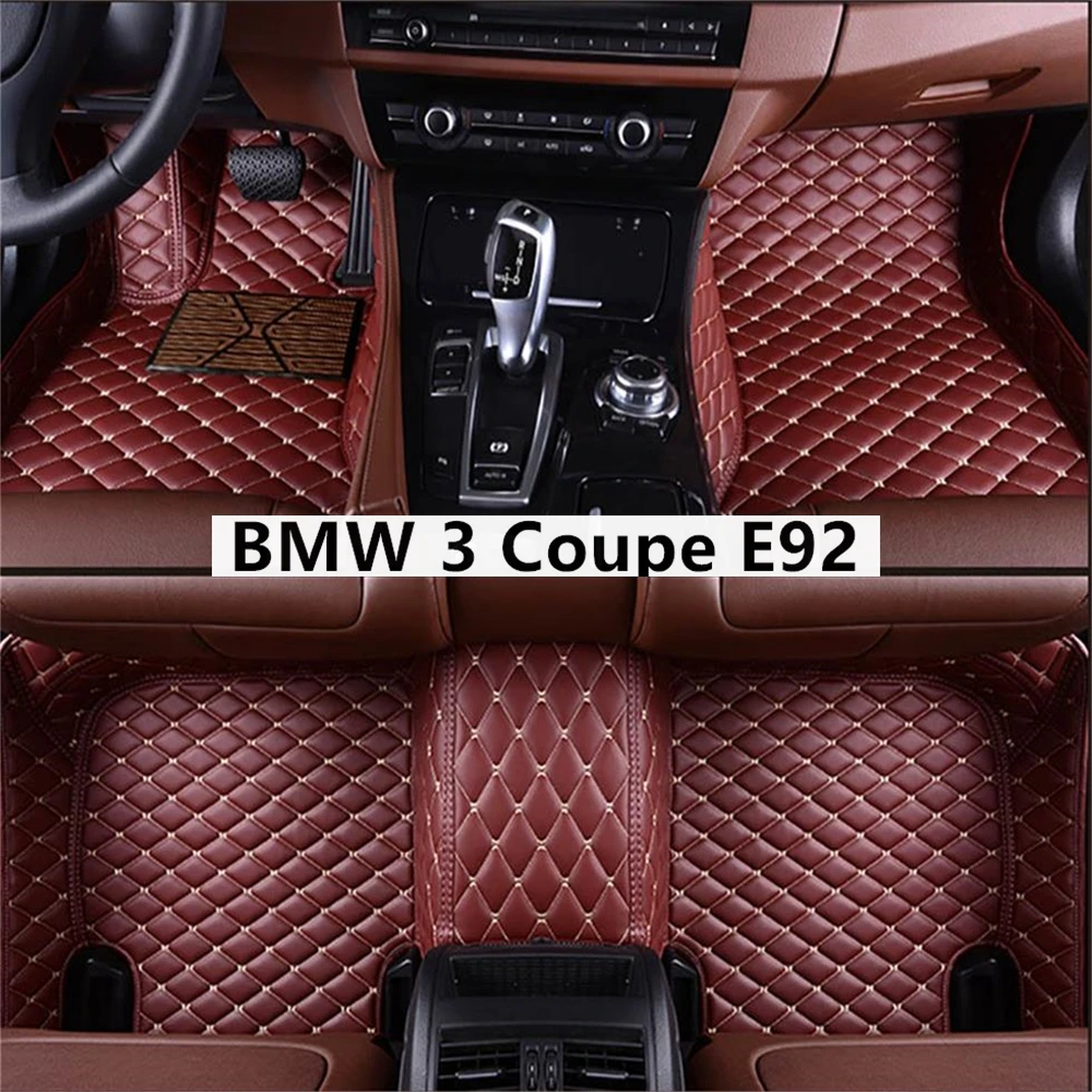 

Новинка для BMW 3 Coupe E92 2 двери Alfombrillas по индивидуальному заказу модные автомобильные напольные коврики для ног Coche аксессуары для авто однотонные алмазные