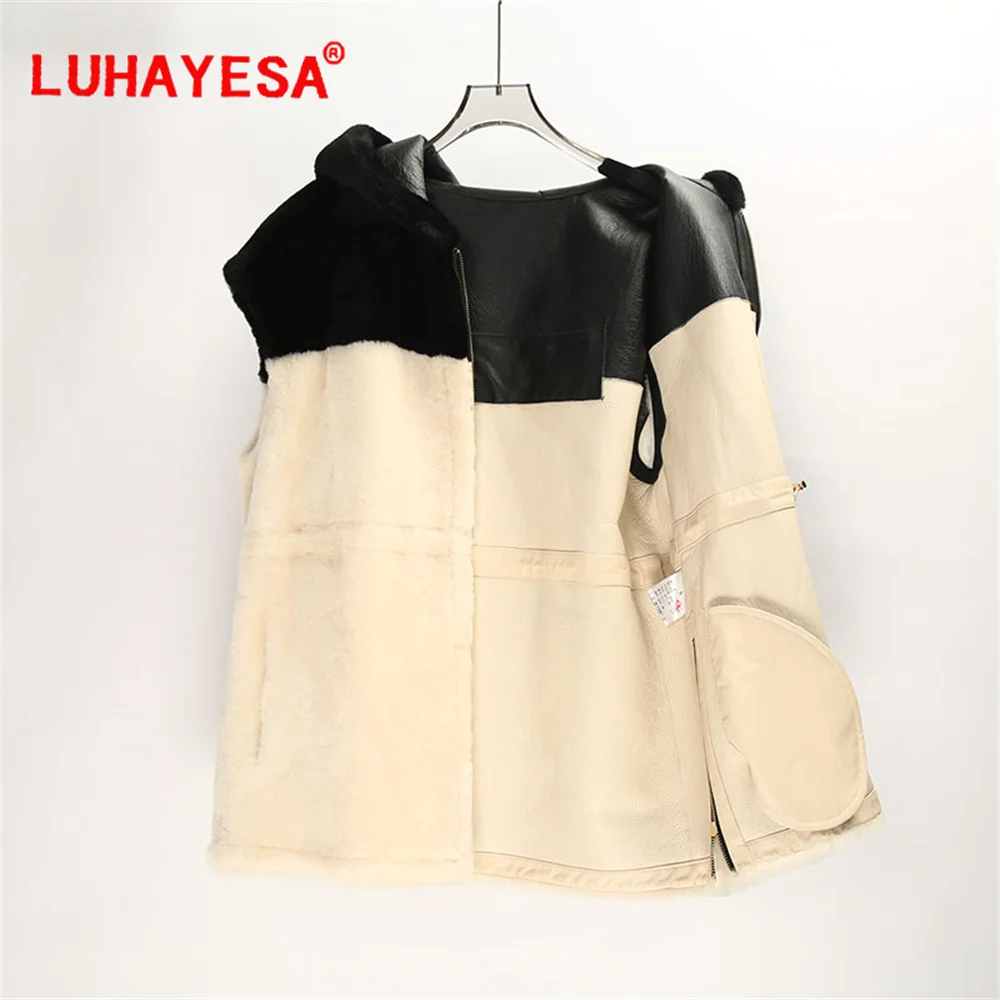2024 Австралийский жилет из овчины с мехом мериноса ягненка женский L Vissesa новый