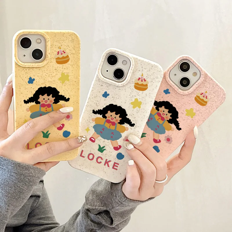 Силиконовый чехол для телефона с милыми девушками iPhone 13 15 11 14 12 Pro Max Plus 6 7 8 SE X XR XS