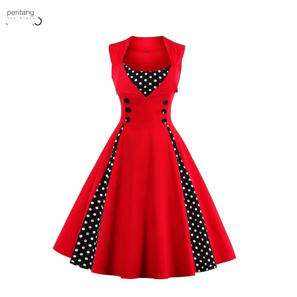 

S-5XL Women Robe Retro Vintage 50s 60s Rockabilly Dot Swing Pin Up Summer Party Elegant Tunic Vestidos Casual Female robe Dress