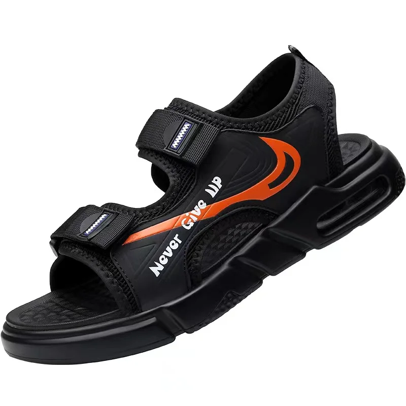Summer Men Sandals Size 38-44 Leisure Beach Boys Shoes Comfortable Casual Non-slip Bottom Male Heightens waterproof Shoes