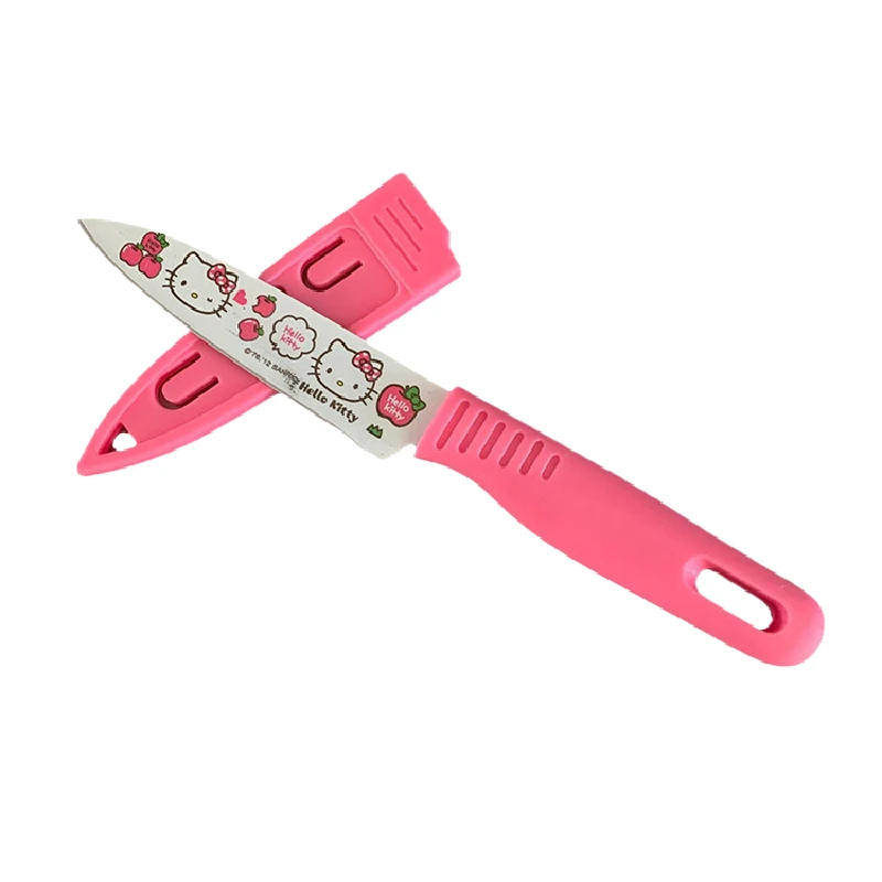 Домашний керамический нож Sanrio, Hello Kitty, портативный мини-Овощечистка, нож для еды, кухонные ножи, посуда