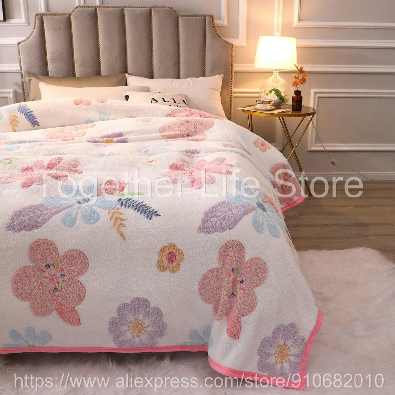 Флисовое одеяло супермягкое из микрофибры для кровати фланелевое теплое