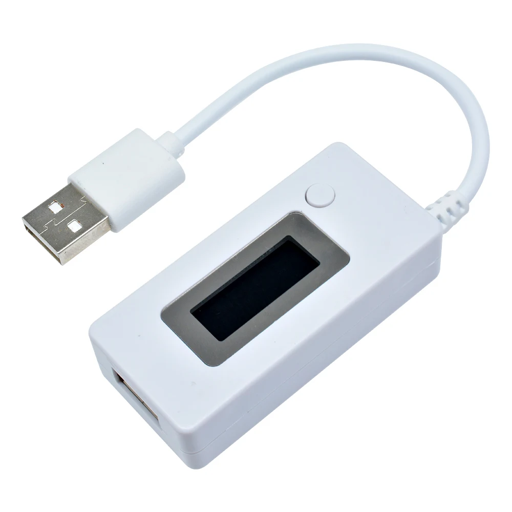 ЖК-дисплей USB-измеритель напряжения/емкости зарядки |