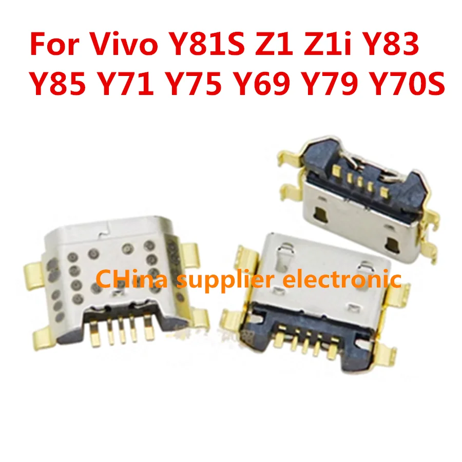 10 шт.-200 шт. USB-разъём для зарядки Vivo Y79 Y85 Xplay6 Y71 Y75 Y83 Y91 Y93 Y97 X21S