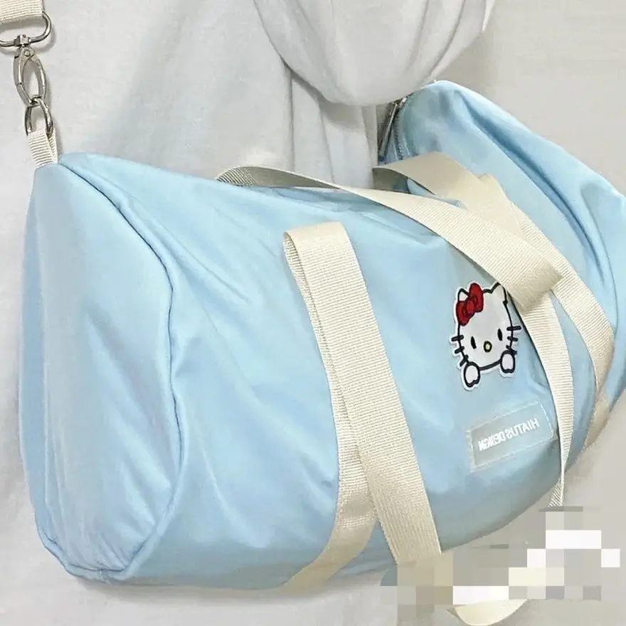 Sanrio Hello Kitty Bag Casual Sports Style Lightweight Fitness Bag Nylon Shoulder Bag Large-Capacity Crossbody  Female Yoga Bag