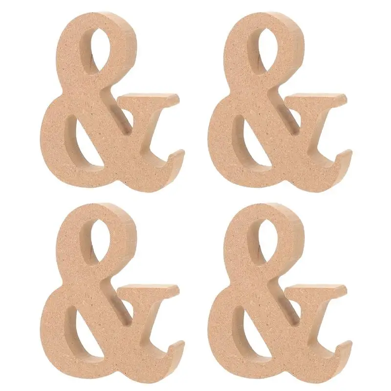 

4 шт., декоративные деревянные буквы для украшения дома