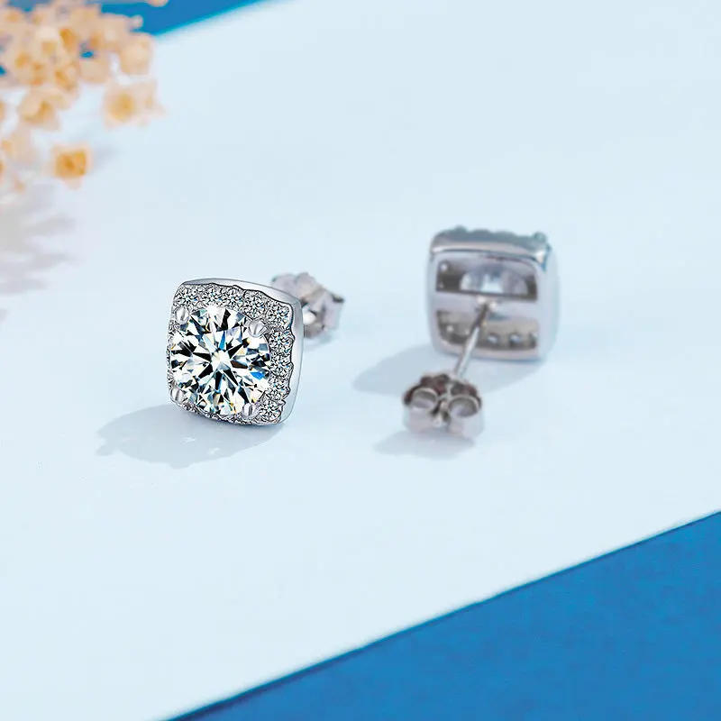 

Серьги женские классические из серебра 0,5 пробы с бриллиантами 925-2 карата