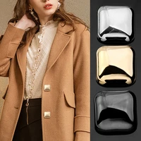 10pcs high grade metal square coat sweater suit buttons womens clothes large decorative button accessories