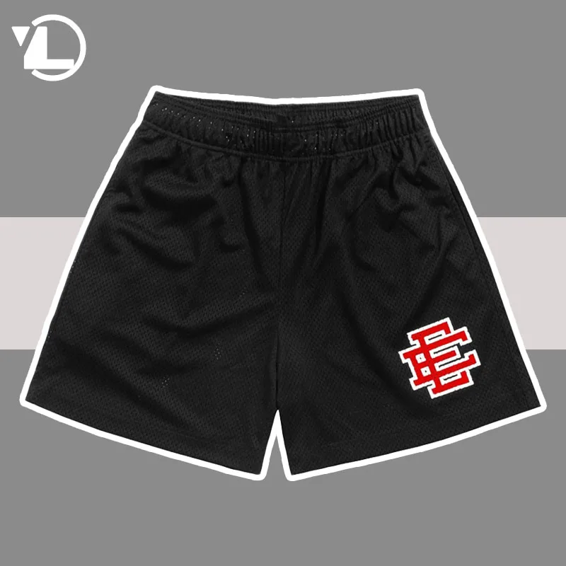 

Eric Emanuel EE Basic Shorts Men Summer Breathable Mesh Quick Dry Short Pants Fitness Running Beach Basketball Sports Shorts