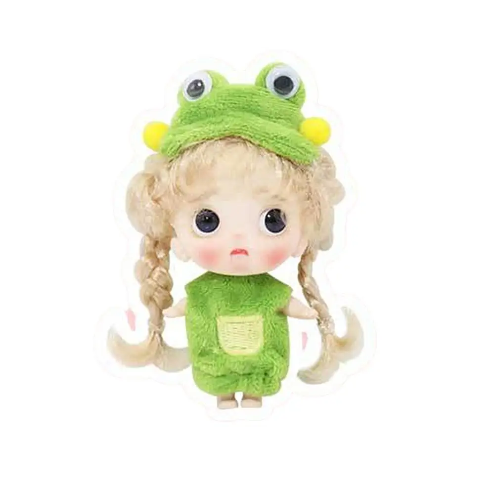 Мини-плюшевая кукла-брелок для девочек игрушки кукольное платье с милой пижамой