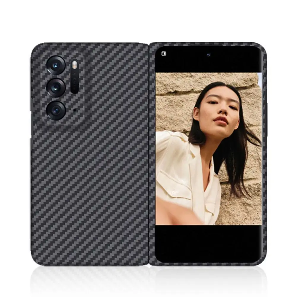

for Oppo Find N Case Carbon Fiber Pattern Leather Protective Protective Cover Ultra-Thin Anti-Fall