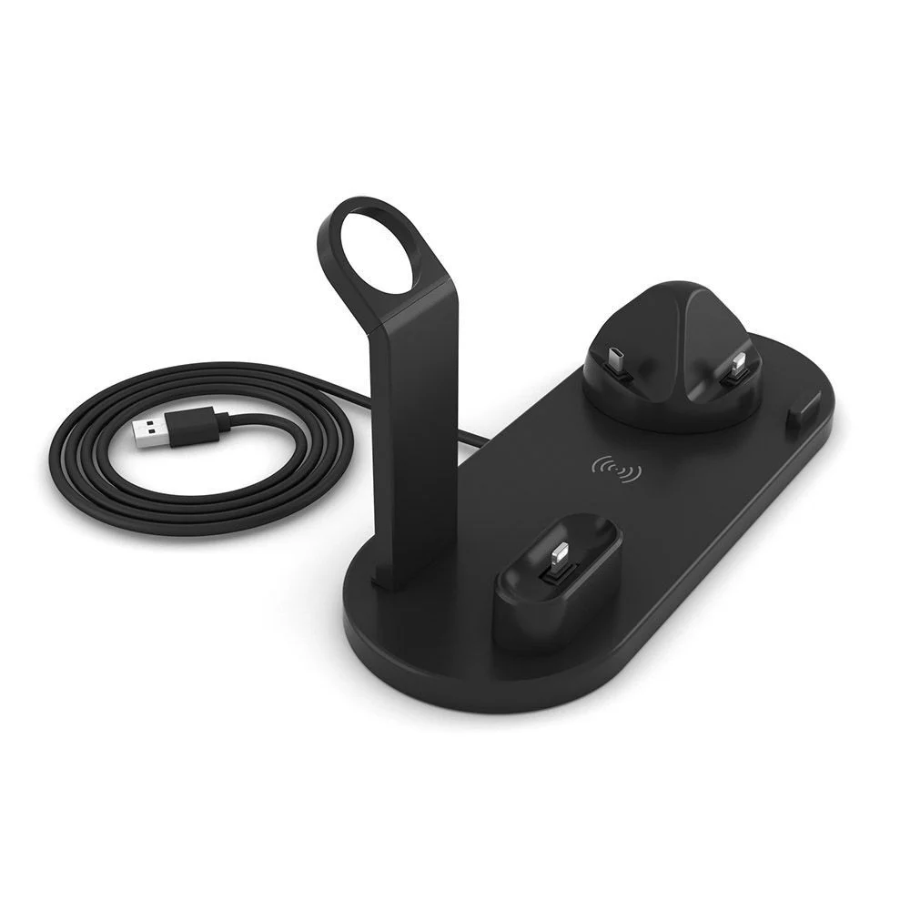 3 in 1 wireless chargers for iphone 13 12 pro max apple watch air pods pro swivel charging stand usb c for samsung accessories free global shipping