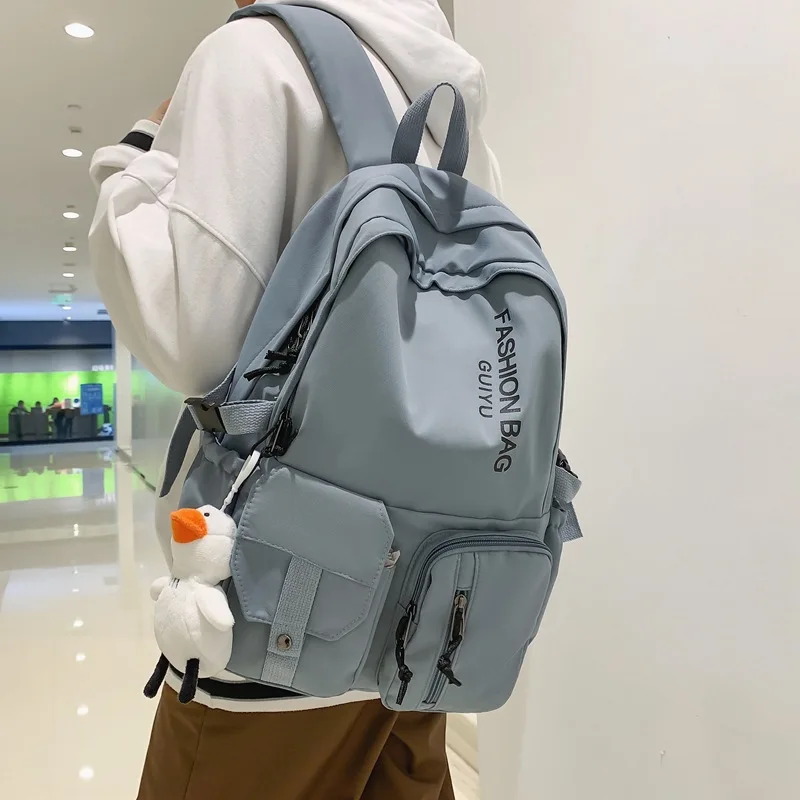 

Qyahlybz fashion backpack school bags for girls male casual travel shoulder bags men backpack waterproof and large capacity bags