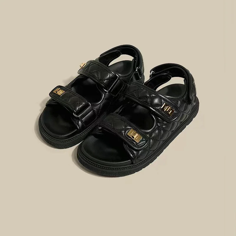 

Сандалии женские на мягкой подошве, элегантная Летняя обувь на платформе, роскошные дизайнерские