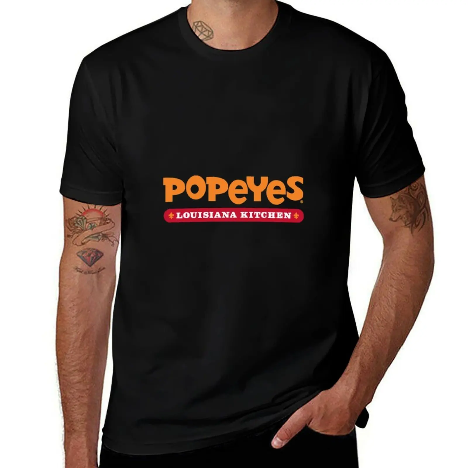 Фото Футболка Popeyes Louisiana Kitchen22 с современным принтом, повседневная футболка №1