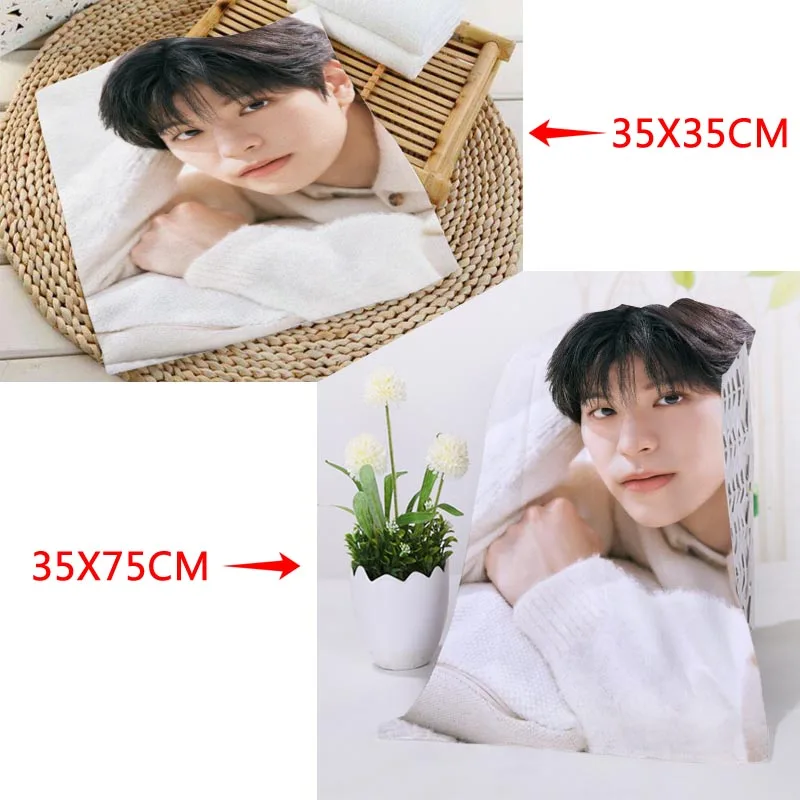 S Size 35x35cm 35x75cm Square Rectangle Towels Printing Cotton Face Towel Fabric Custom Logo