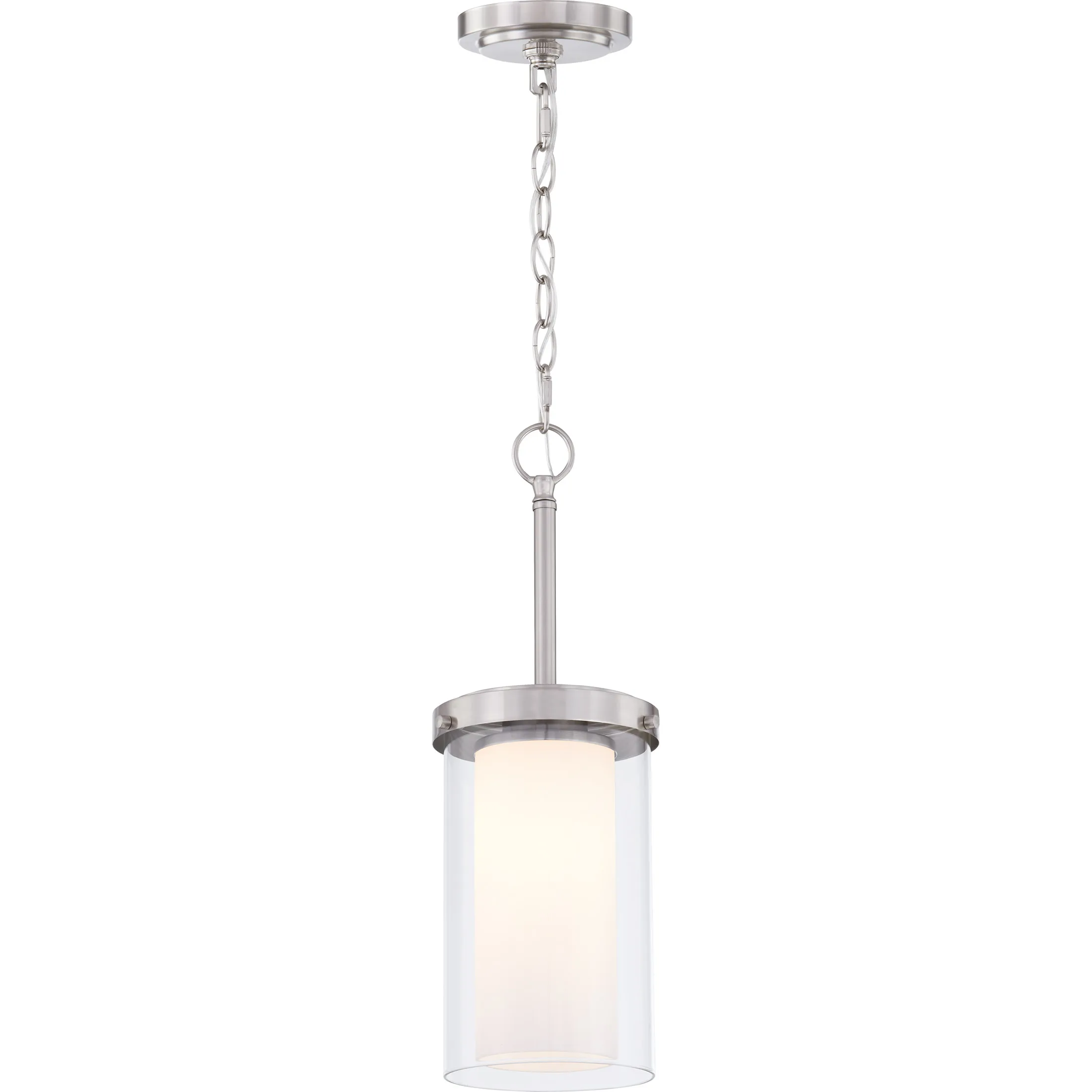 

Shelby 1-Light Brushed Nickel Mini Pendant