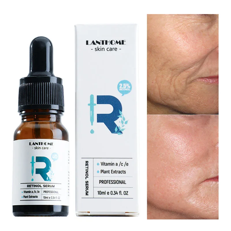 

2.5% Retinol Facial Essence Anti-wrinkle Anti-aging Whitening Freckle Removal Acne Moisturizing Tightening Skincare Essence 10ML