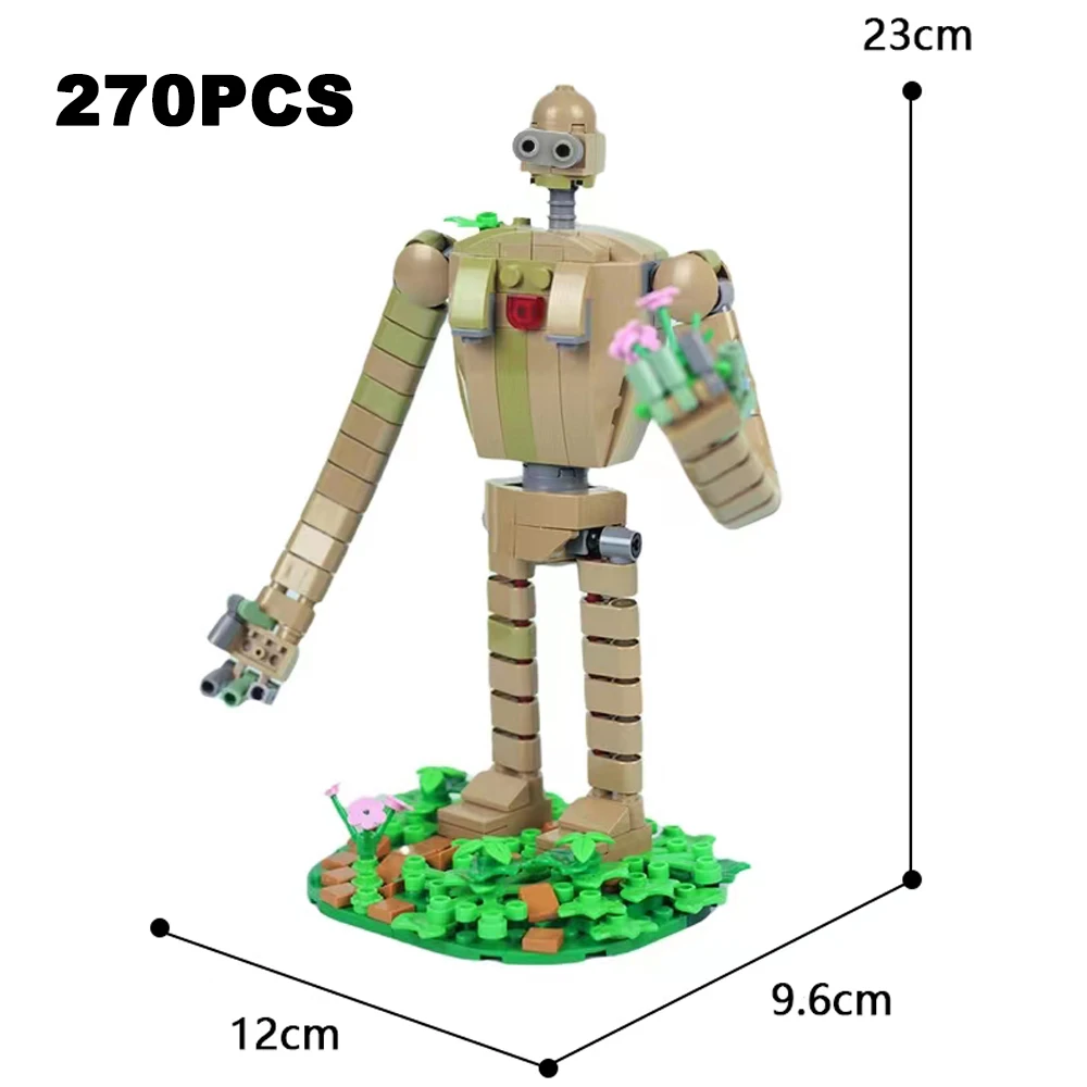1179PCS Anime Film Castle In The Sky Music Box  Building Blocks Robot Soldier Monster Laputa Character Mech Bricks Toy Kids Gift images - 6