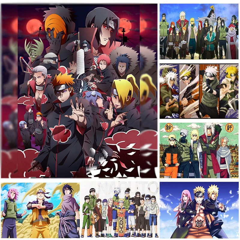 

Naruto Poster Anime Canvas Painting Poster Decorative Painting Pictures Suitable for Home Bedroom Decorative Prints Unframed