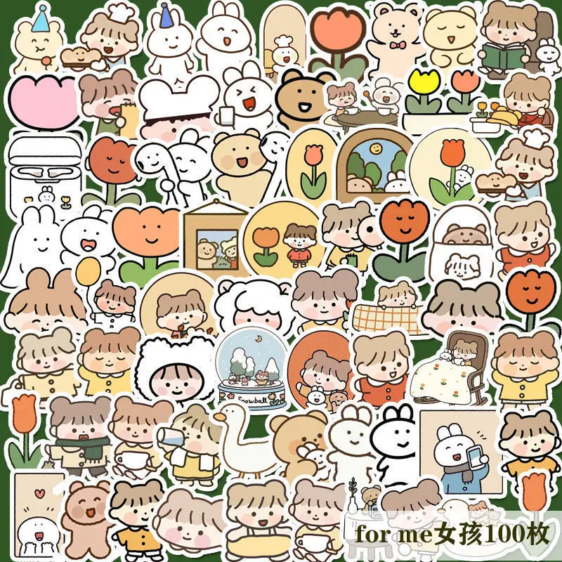 

Корейские наклейки fommy rabbit ins для меня, милая девушка, наклейки kawaii 40 шт.