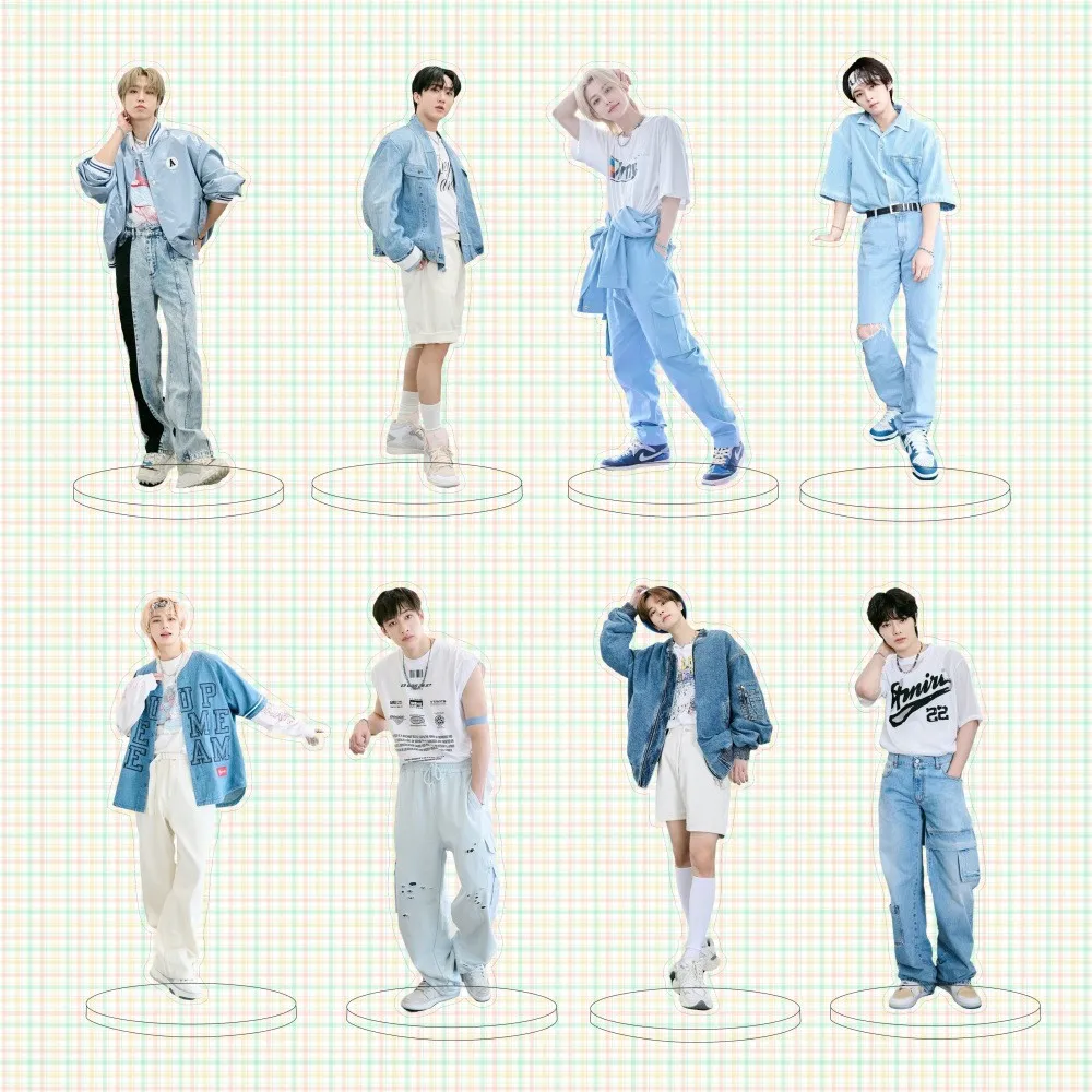 Фото SKZOO Stray Kids: Акриловая подставка-табличка для декора стола с изображениями Феликса, Хёнджина, Уджина, Чана, Ли Ноу, Сынмина №1