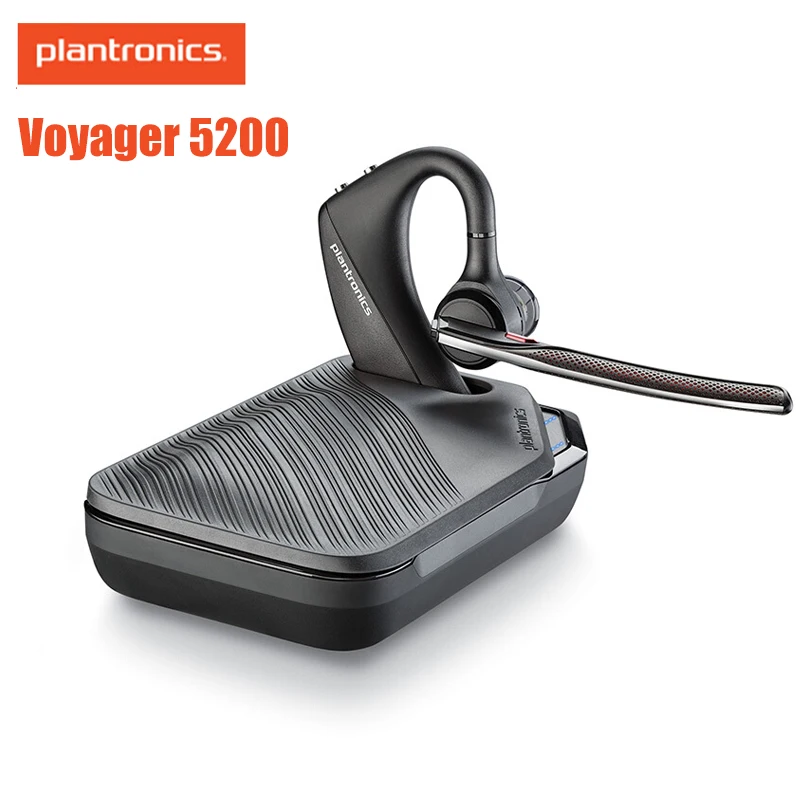 

Plantronics Voyager 5200/5210 Business Earphone Noise Reduction Bluetooth Wireless Headset SOFTWARE-ENABLED WindSmart technology