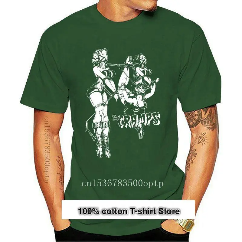 

Camiseta de diseño de la banda Cramps Vintage, talla S-2XL, Color negro, 2021