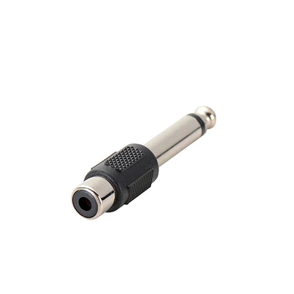 

6.35mm To RCA Audio Adapter 1/4in Male Mono Plug Accessory Connector Microphone Connecting Pro Audio Applications In Home KTV