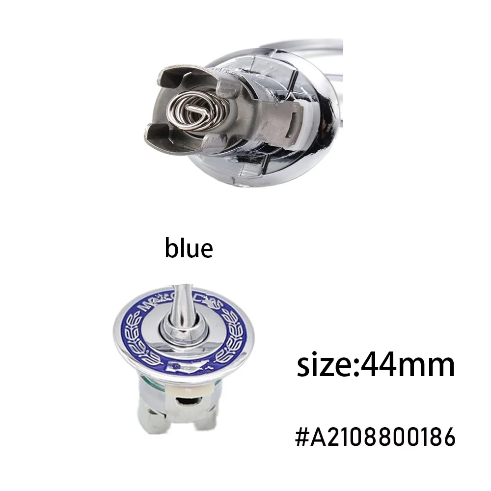 

44 мм 3D металлический синий хромированный капот со звездой, логотип, эмблема, значок для Mercedes Benz W202 W203 W204 W208 W210 W220 W221