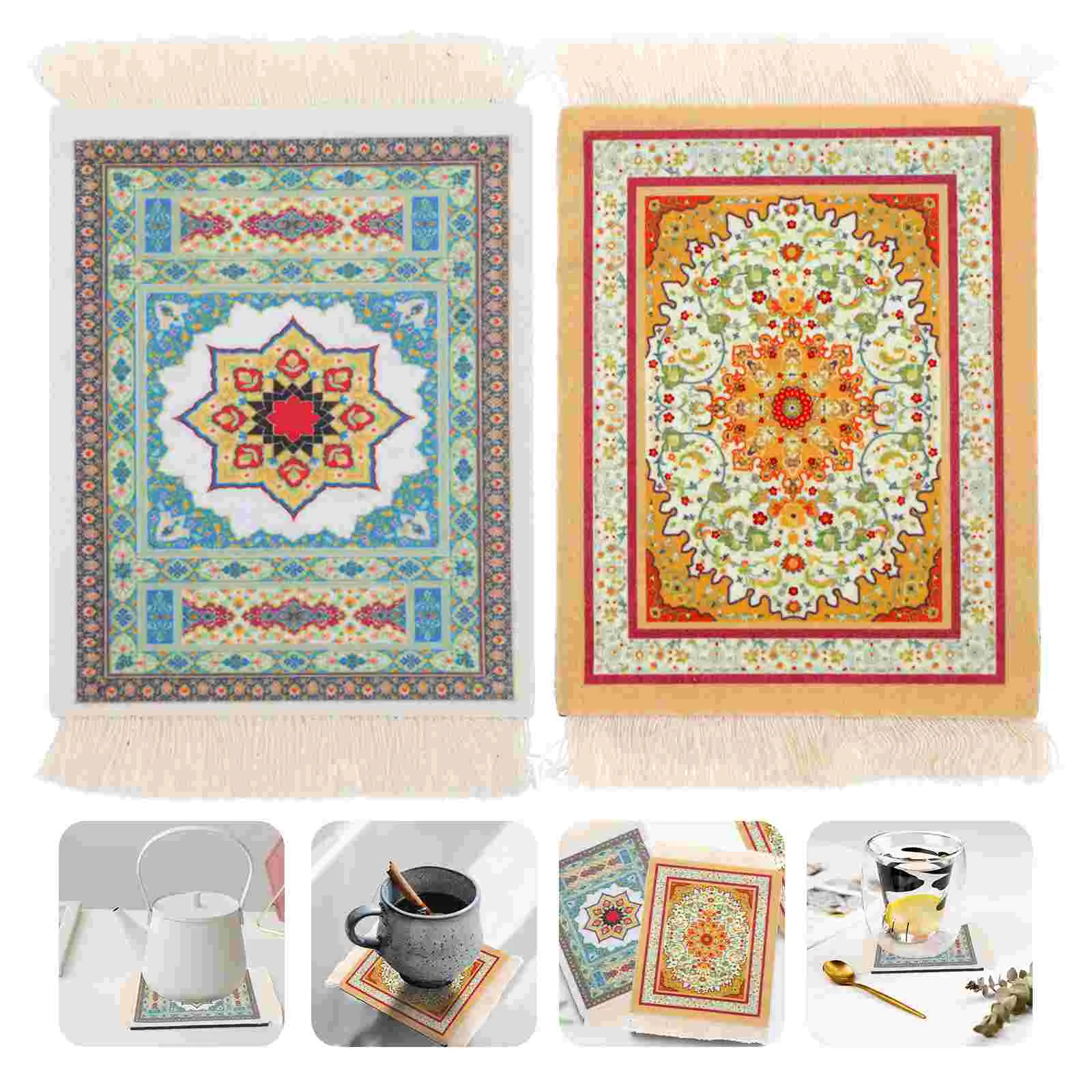 

Mats Table Placemats Ethnicbohemiannon Coaster Fall Glass Toddler Kitchen Floral Ornaments Placemat Silicone Baby Mat Eating