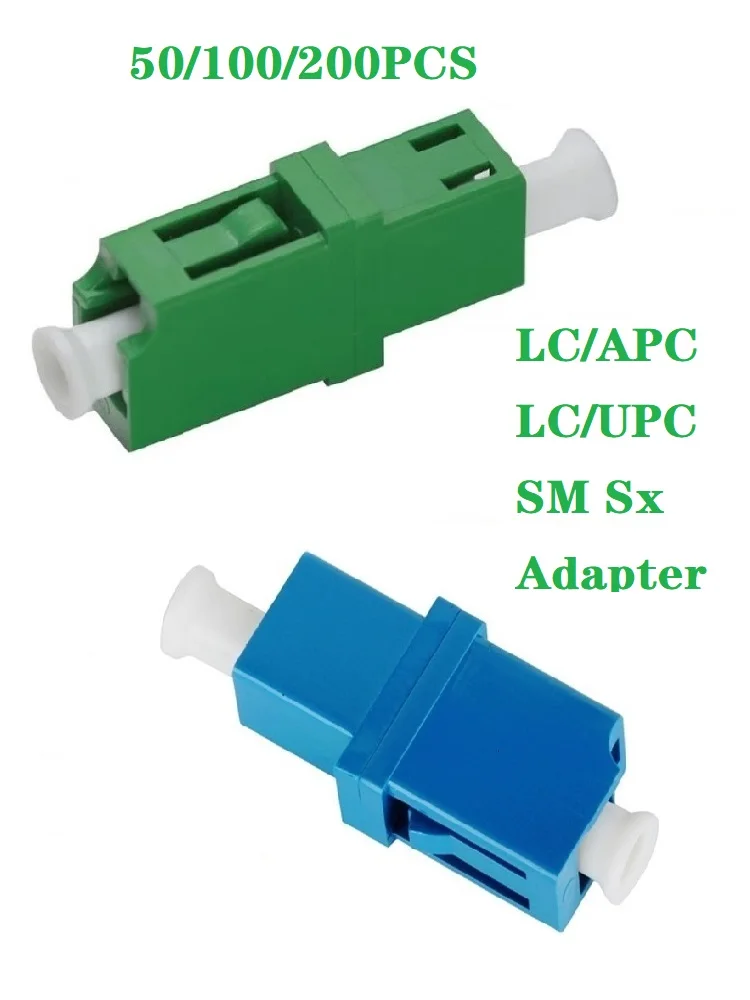 

50/100/200Pcs Fiber Optic Connector Adapter LC/UPC LC/APC SM Flange Single-mode Simplex Coupler
