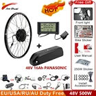 Комплект для электровелосипеда, 48 В, 500 Вт, с литиевой батареей 13 Ач, 16 Ач