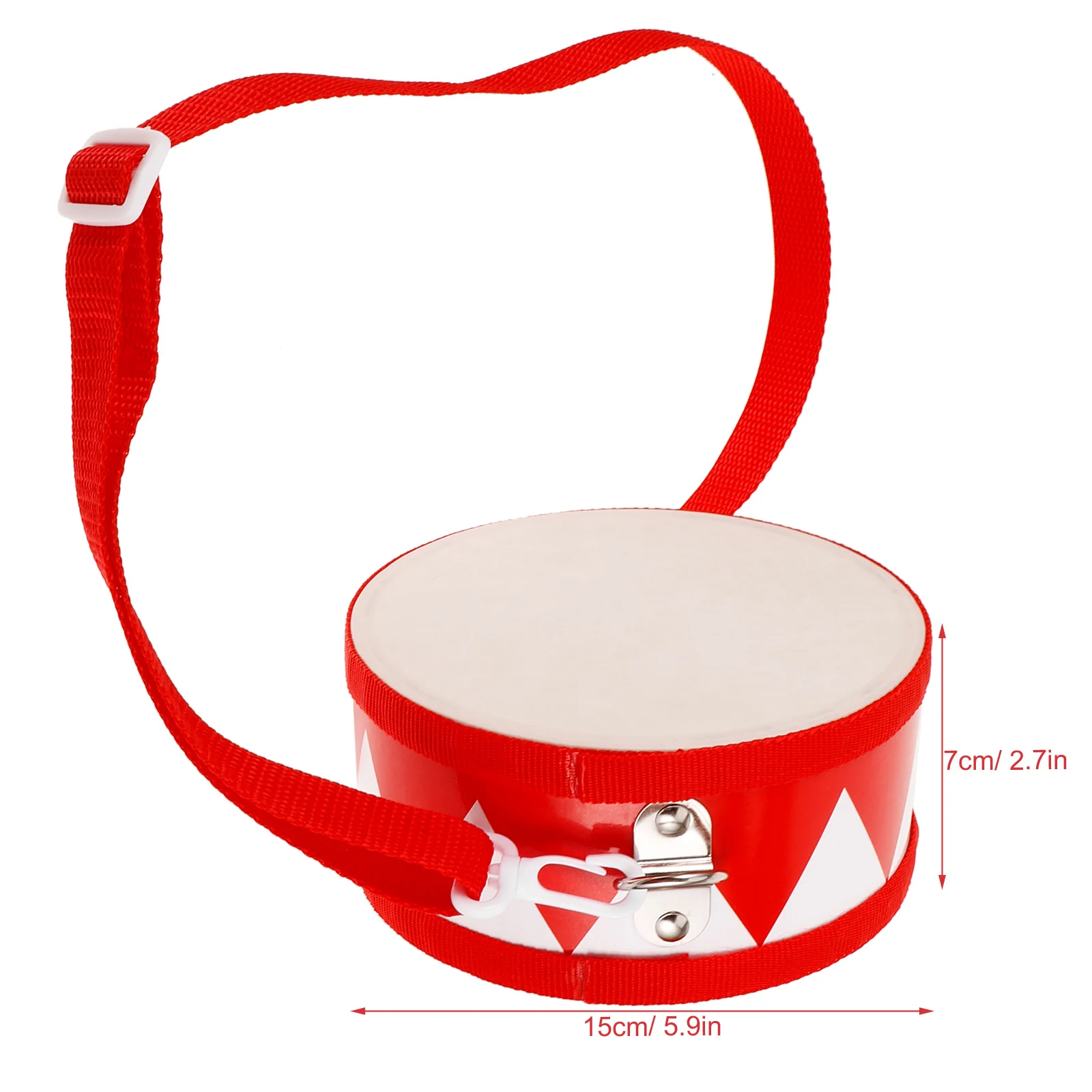 Портативный малый барабан с барабанными палочками музыкальный инструмент