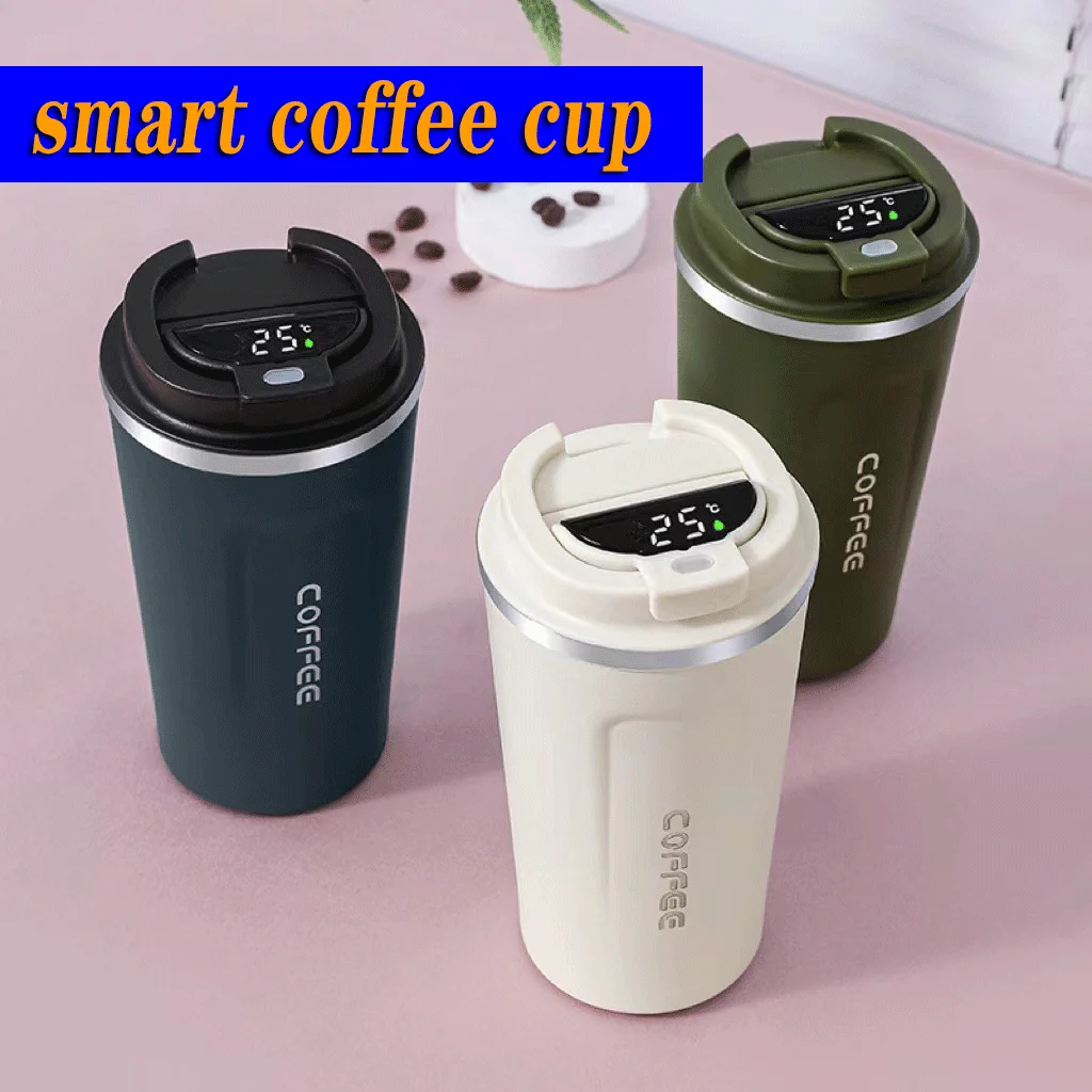 

Smart Coffee Cup Insulation Display Temperature Double-layer Vacuum Cup Portable Office Home Boy Girl Stainless Steel Water Cup