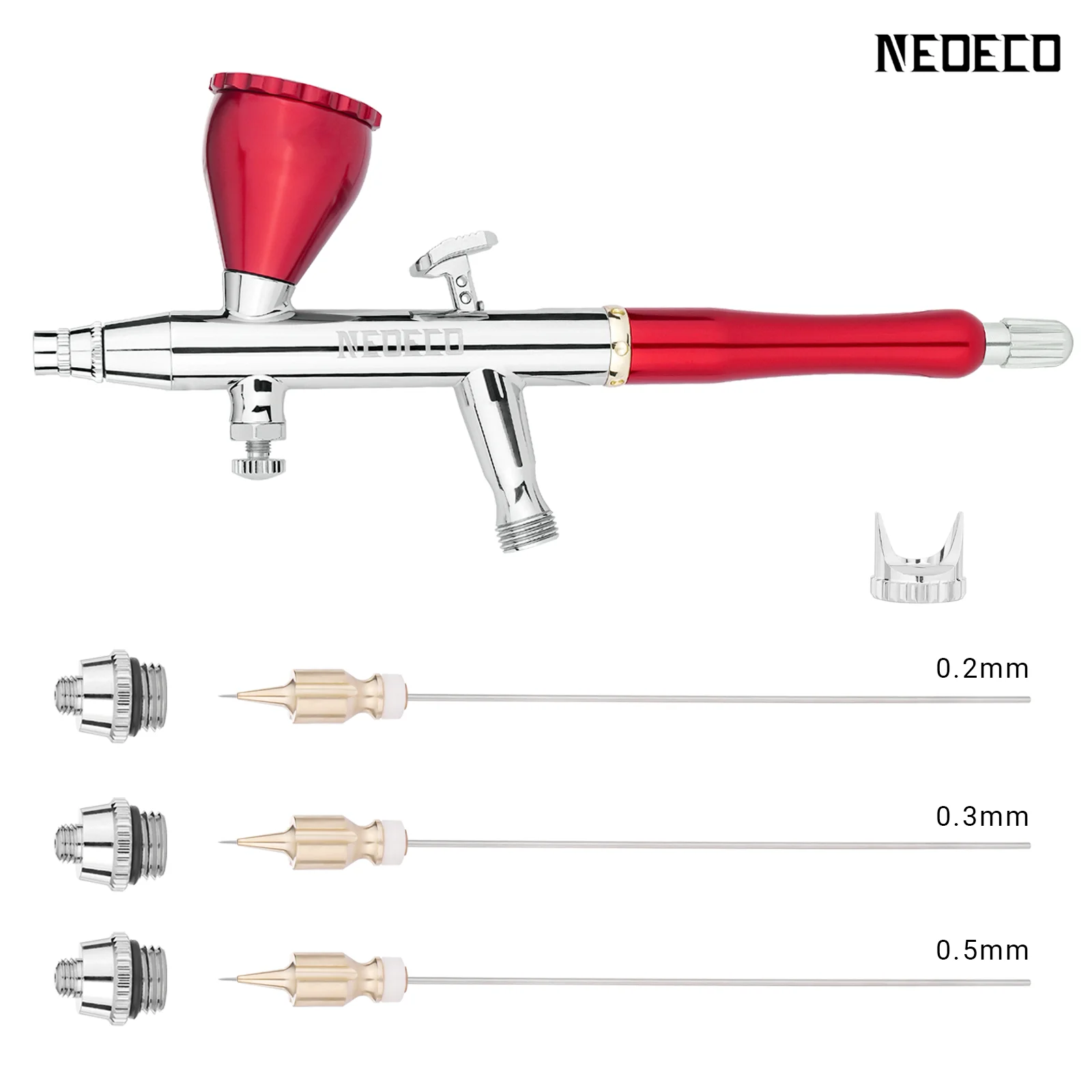 

Аэрограф Neoeco двойного действия 0.2/0.3/0.5 мм