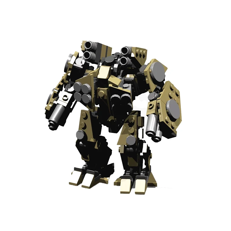 

Военная Зеленая тяжелая модель MOC Mecha, коллекция DIY-пазлов, коллекционные эксперты, кирпичные игрушки, рождественские подарки