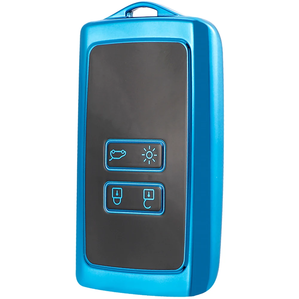 

1 pcs TPU 4 Buttons Car Remote Key Case For Renault Ridjar Megane Capturer Koleos Logan Cover Keychain Protect Accessories Shell