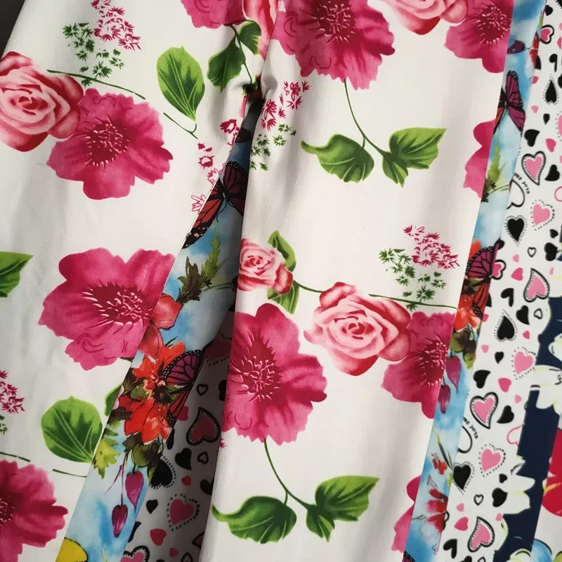 Леггинсы с принтом для девочек милые облегающие длинные брюки повседневные