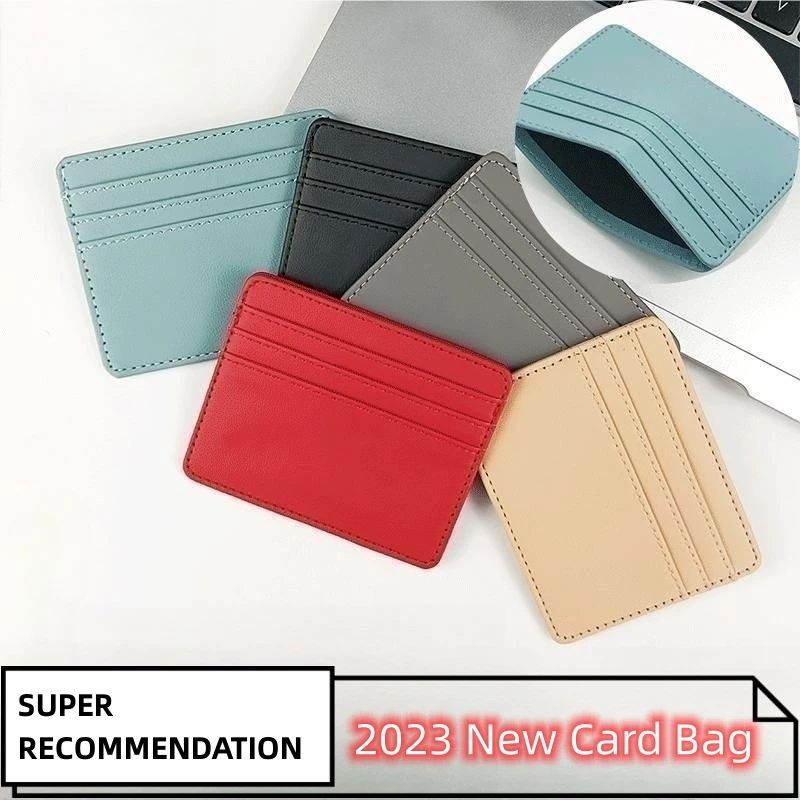 

1 шт., ультратонкий кожаный кошелек для кредитных карт