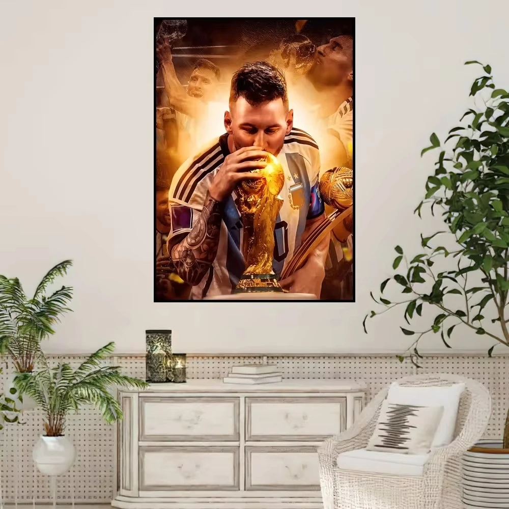 Звезда футбола М-Месси крутой постер принты наклейки на стену картина для
