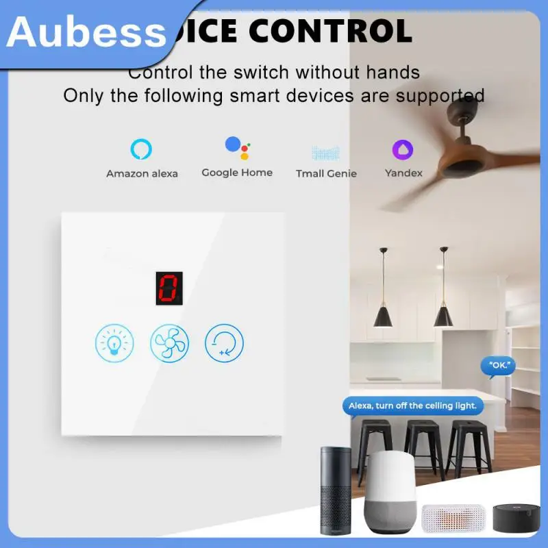 

Sharing Function Graffiti Easy To Maintain And Clean Touch Switch Support For Voice Control Speed Regulation App Remote Control