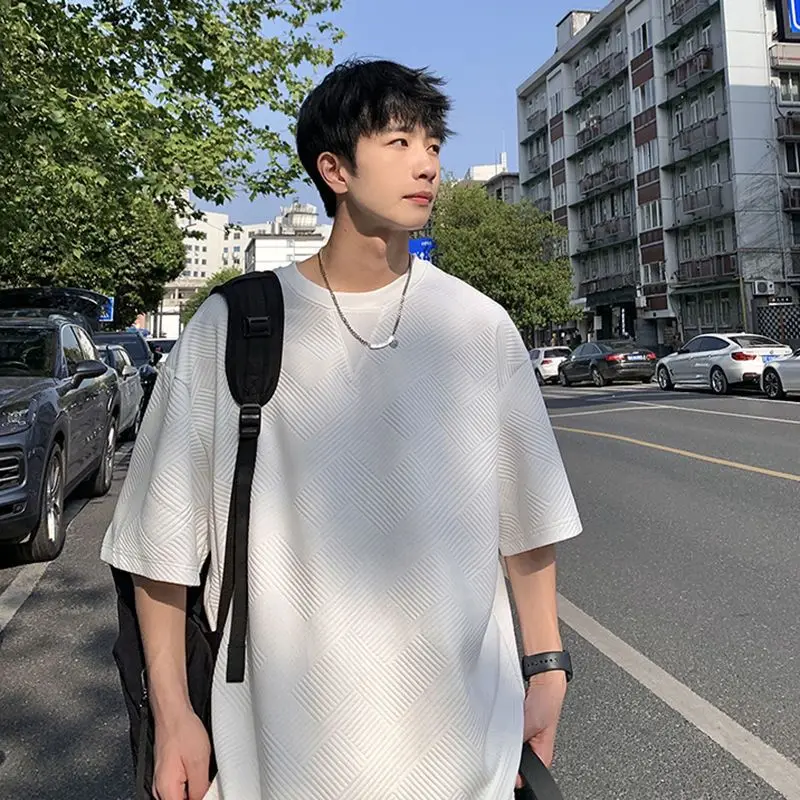 Summer Unisex Asual Suit Men's Hong Kong Style Short SleeveT-shirt Korean Streetwear Casual Preppy Shorts Two Piece Set 2023 New