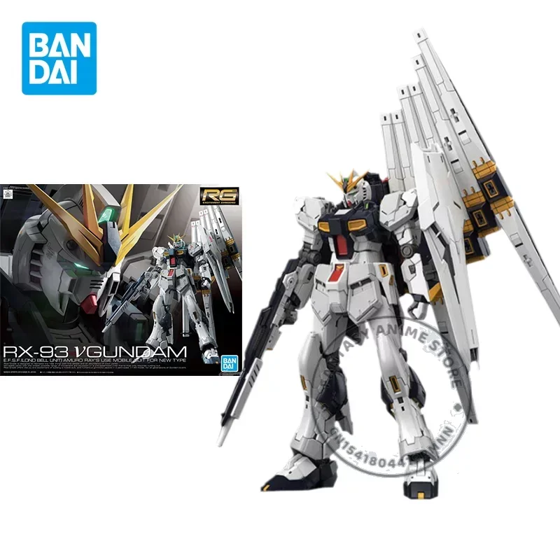 Набор оригинальных моделей Bandai Gundam аниме-фигурка RG 1/144 RX-93 VGUNDAM экшн-фигурки